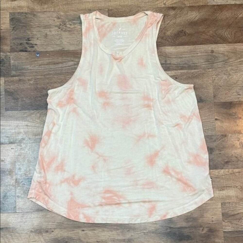 Peach Tie-Dye Soft & Sexy Tank Top
